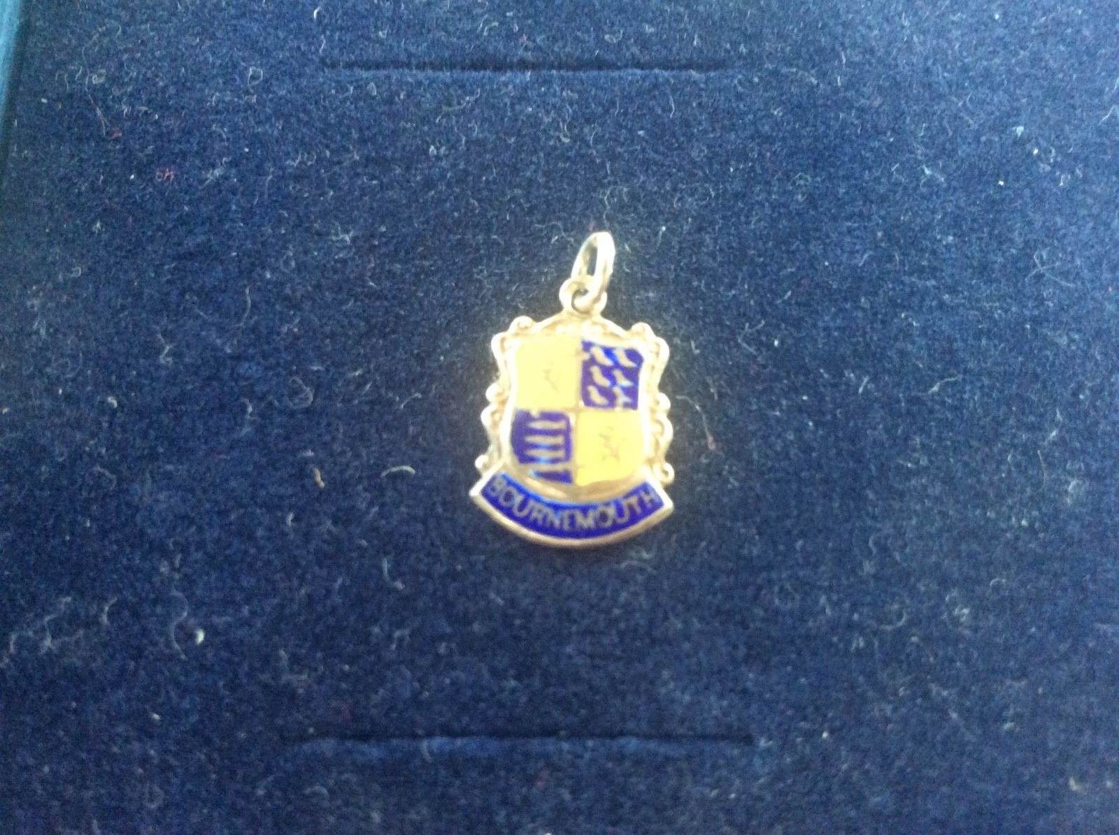 Vintage Solid Silver Enamel Hallmarked Bracelet c… - image 1