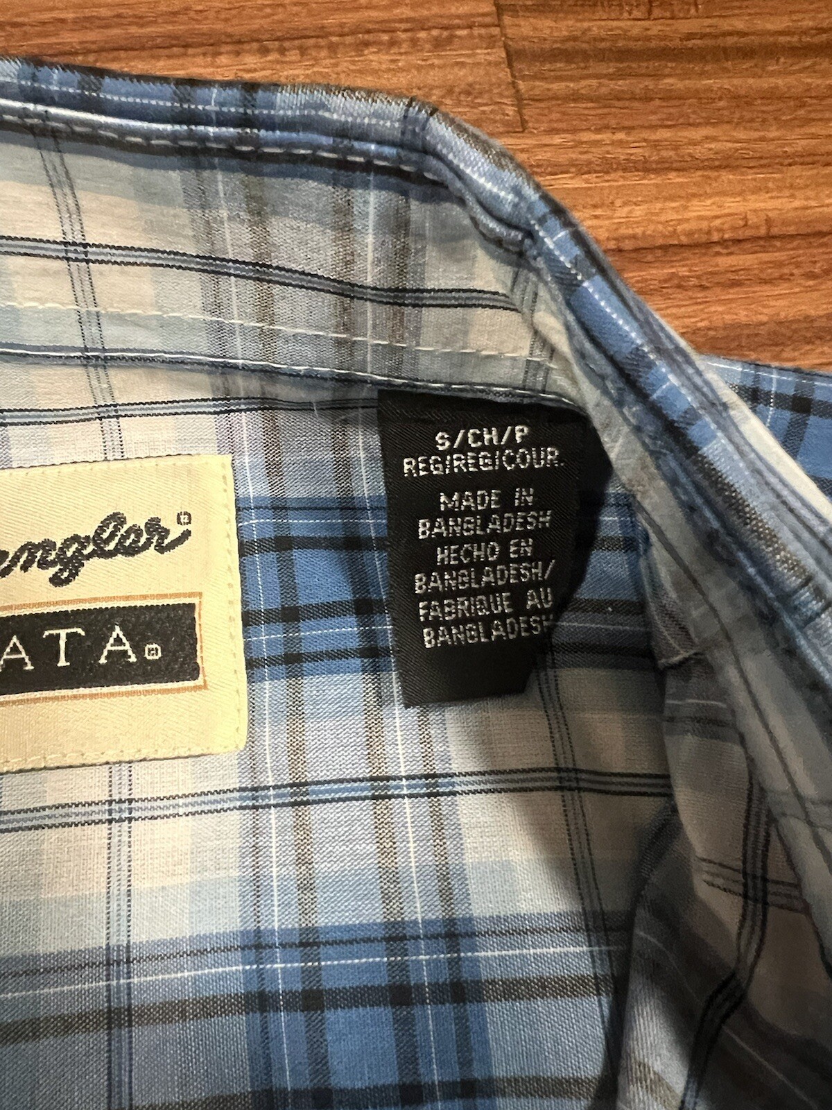 Wrangler Riata NFR National Finals Rodeo Las Vegas 2022 Western Shirt Blue Small