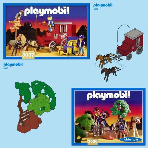 Playmobil Western * Bandits + 3037 Carro de Transporte * SERVICIO DE REPUESTOS