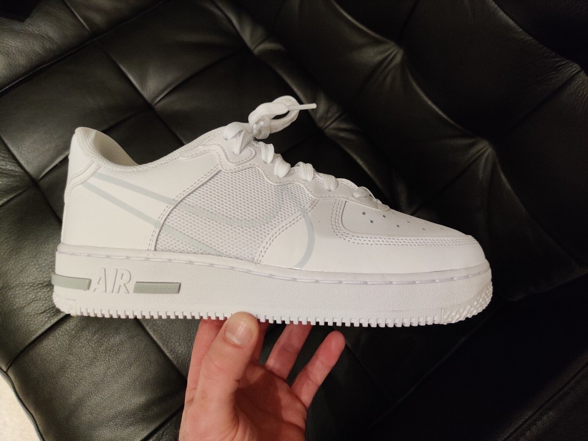 air force 1 react white pure platinum