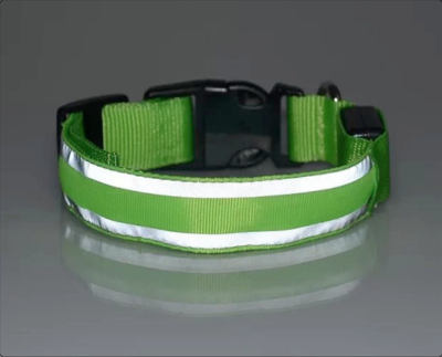 Rechargeable LED Pet Dog Collar Night Safety Flashing Glow In The Dark - Foto 9