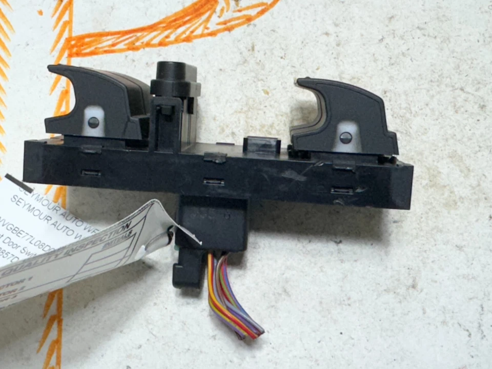 2008 Volkswagen Touareg INTERRUPTOR DE CONTROLE DE JANELA DE ENERGIA MESTRE DIANTEIRO ESQUERDO FABRICANTE DE EQUIPAMENTO ORIGINAL - Imagem 2 de 4