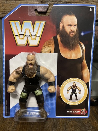 WWE BRAUN STROWMAN Figure Mattel 2018 Retro Series...