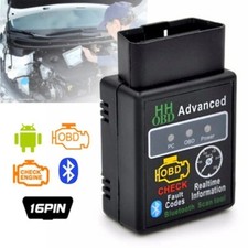 DIAGNOSI AUTO MOTO ELM327 OBD2 OBD-II TESTER BLUETOOTH RESET ANDROID 
