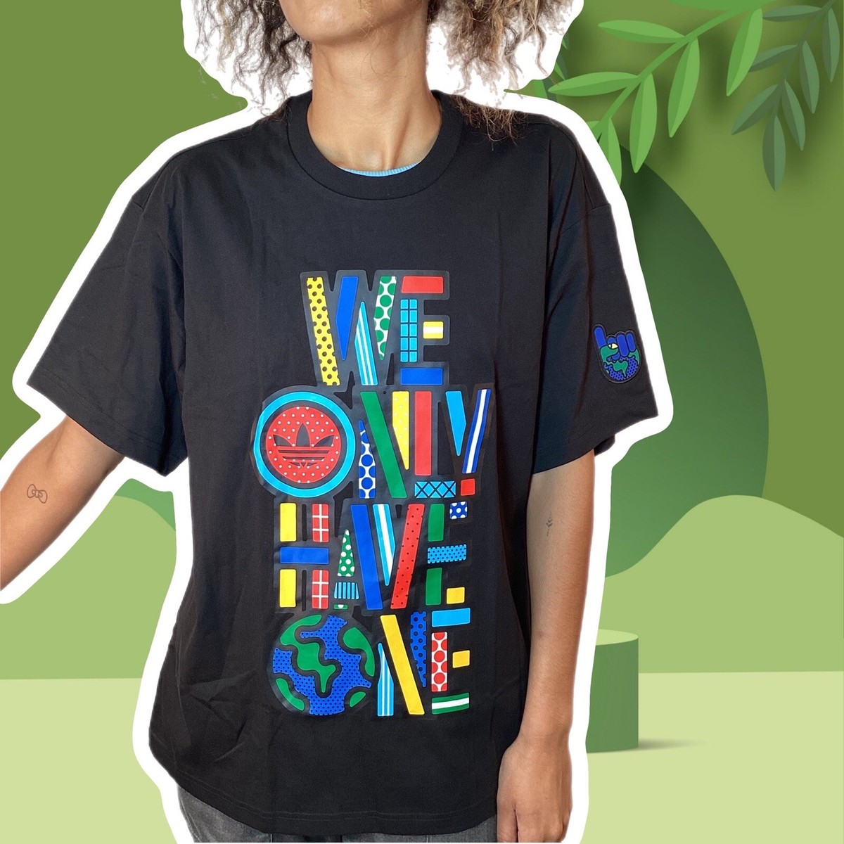 Being Green with Craig & Karl Adidas black graphic print t