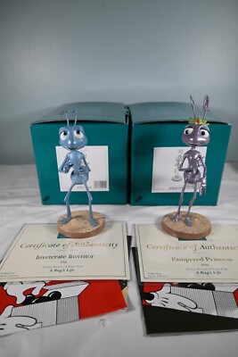 WDCC Disney A Bug's Life Figurines: Flik & Princess Atta with