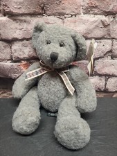 Russ Berrie Bears From The Past Frizzlin Gray Bear with Cute Bow Retired
