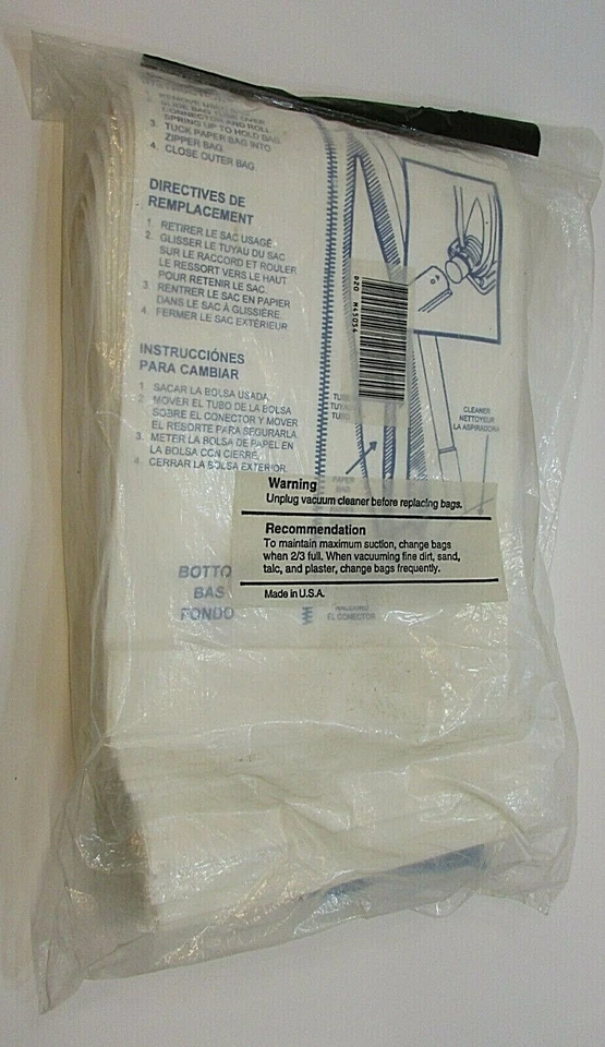 De colección Nuevo Antiguo Stock 15 Bolsas de Aspiradora Verticales Eureka Estilo F&G Envío/S GRATIS Foto 2 de 3