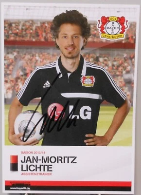 Jan-Moritz Lichte Autogrammkarte Bayer 04 Leverkusen Handsigniert 2013/14 #FP153 - Bild 1 von 2