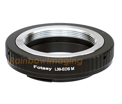 Leica M39 39mm Lens to Canon EOS M Mirrorless M2 M3 M5 M6 II M50 M100 Adapter