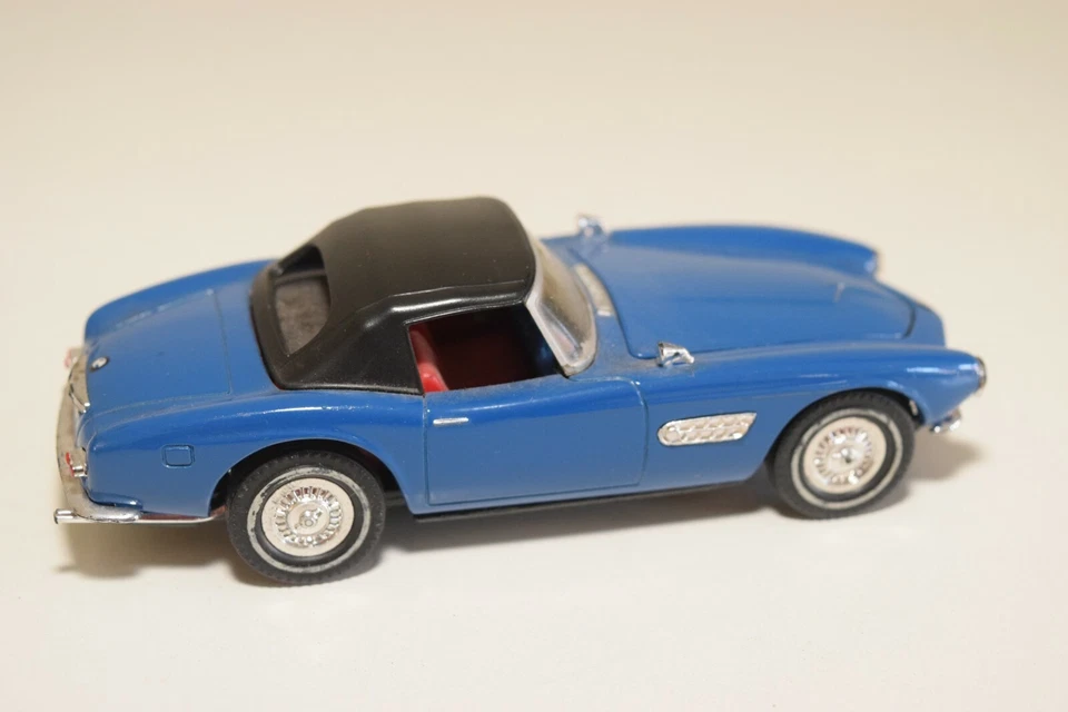 1:43 MATCHBOX YESTERYEAR Y21 1957 BMW 507 BLUE QUASI COME NUOVO - Immagine 4 di 4