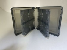 NEW CLEAR SMOKE BLACK 16 GAME CARTRIDGE CASE FOR NINTENDO DS GAMES  H18