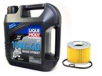 MotoröL Set ÖLfilter OX61D Mineralisch 10W40 4 Liter FüR Honda Kawasaki Yamaha