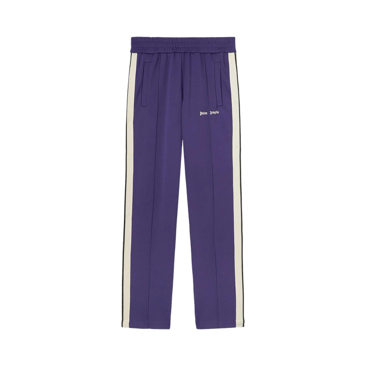 Классические спортивные брюки с логотипом Palm Angels темно-синего цвета 77690₽