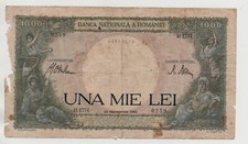 ROMANIA 1000 LEI 1941 PICK 52A LOOK SCANS