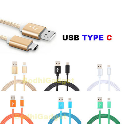 For Asus ZenPad Z8 USB Type C 3.1 Nylon Braided Charging Cable