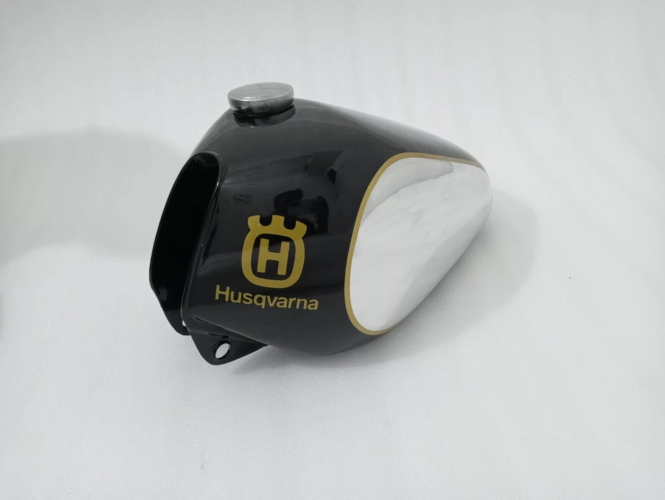HUSQVARNA CR WR XC 250 430 Aluminium Black Painted Fuel Tank 1981 -1983+Cap — 第 3/4 张图片