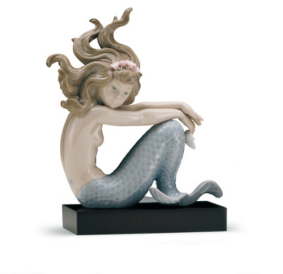 Lladro Mermaid With Pearl Illusion 01001413 Porcelain 1413
