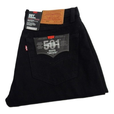 Levi Set 501 Big E Straight Jeans schwarz Taille 32 Bein 30 W32 L30 Knopfleiste Q8624