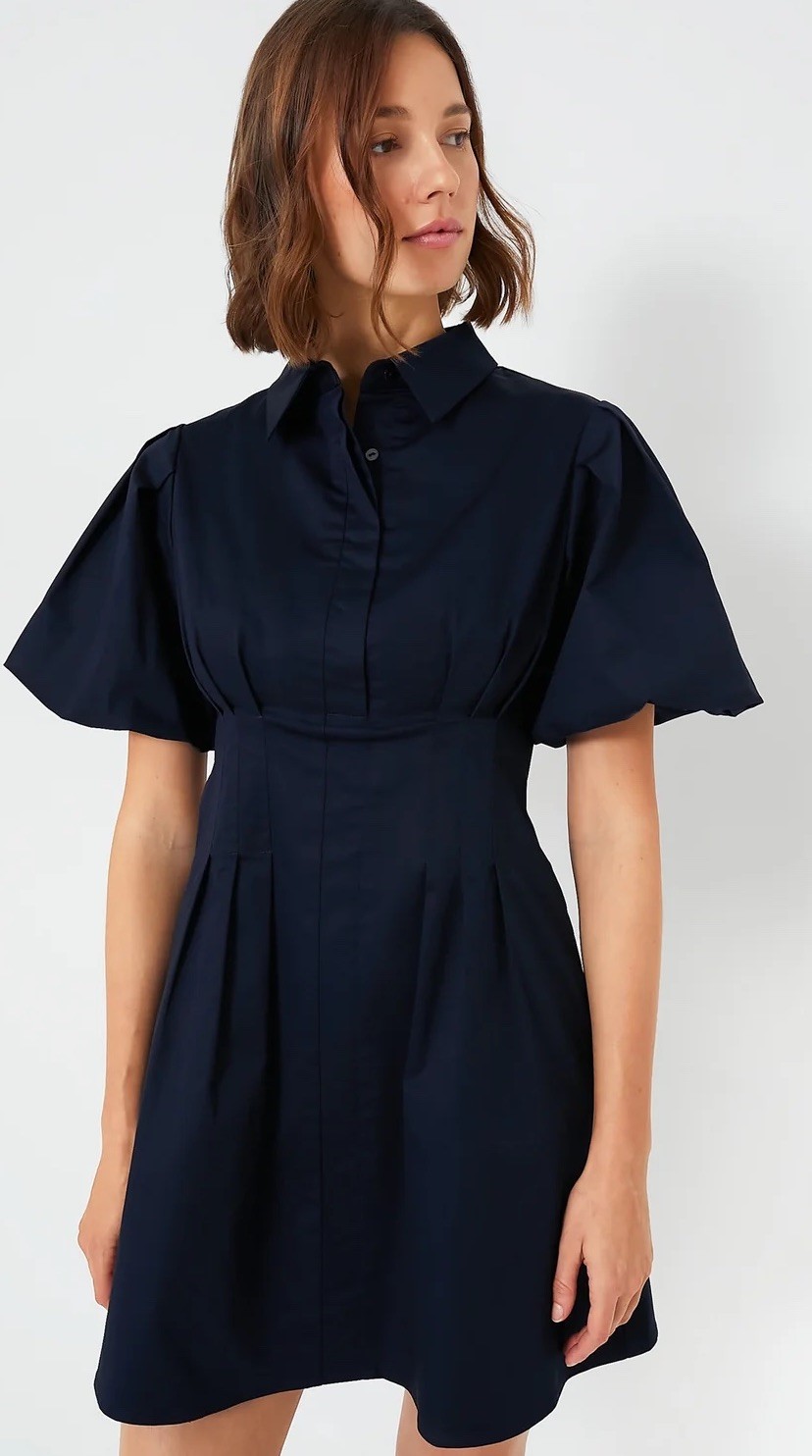 NWT TUCKERNUCK Navy Blue Mini Delaney Dress Size XL Lined Stretch $148.00