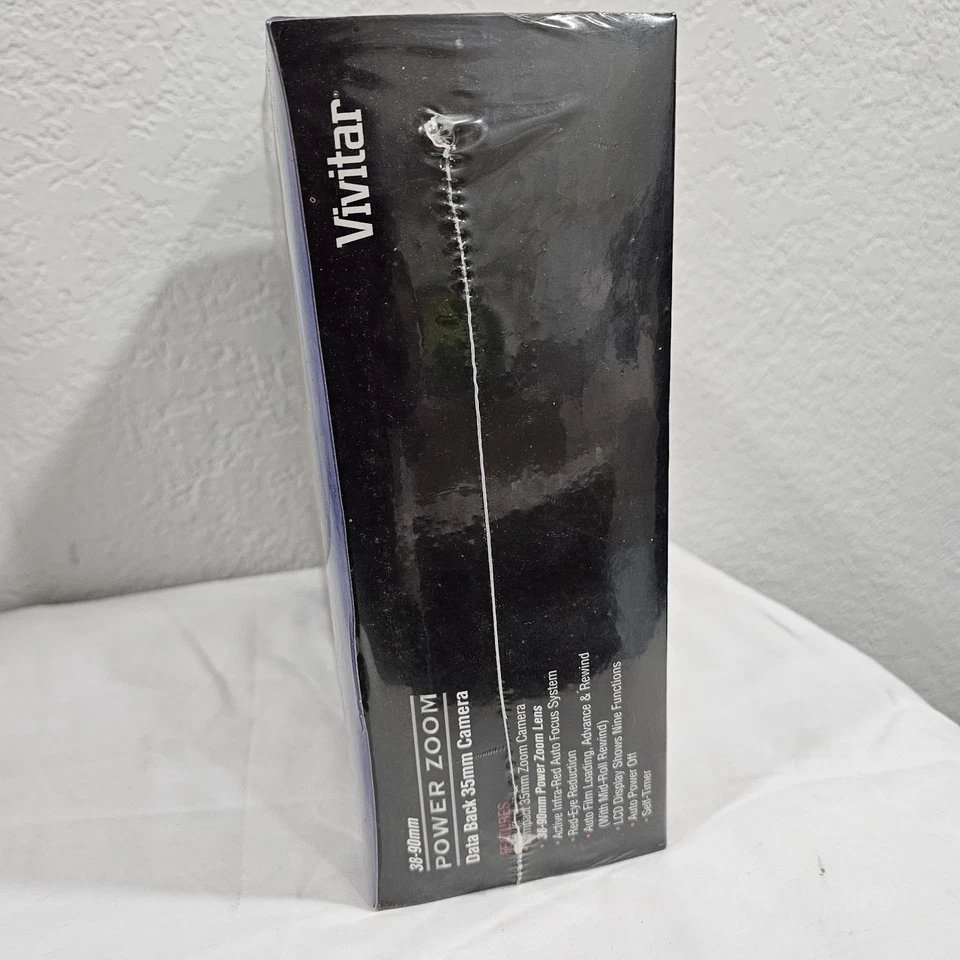Vintage Vivitar 550 PZ 38-90mm Power Zoom Data Back 35mm Camera NEW SEALED - Image 2 of 4