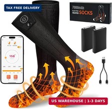 Heated Socks for Men Women APP Control 7000mAh Rechargeable Socks