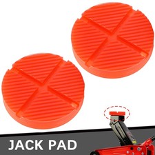 2pcs Floor Slotted Jack Pad Pinch Weld Adapter Car Lift Frame Rail Guard Red