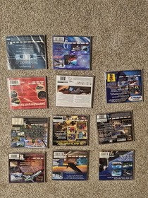  Sega Dreamcast VA1 Retro Flight & Racing Bundle - Mad Catz Accessories + 11