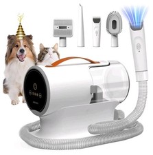AIRROBO PG100 Pet Grooming Vacuum with 5 Grooming Tools - 12000Pa Suction