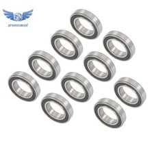 10Pcs 6008-2RS Bearings 40 68 15mm Double Rubber Seals Deep Groove Ball Bearing