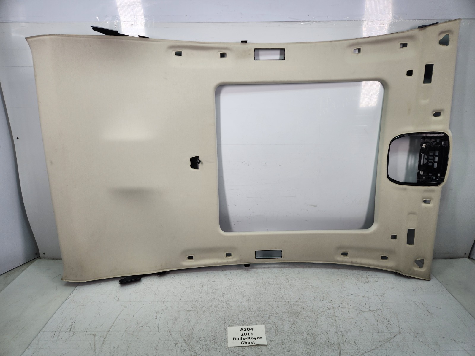 ✅ 10-14 OEM Rolls Royce Ghost RR4 Upper Roof Roofliner Headliner Cashmere Beige