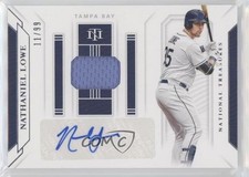2019 National Treasures Game Gear Materials Signatures 11/99 Nate Lowe Auto nd3