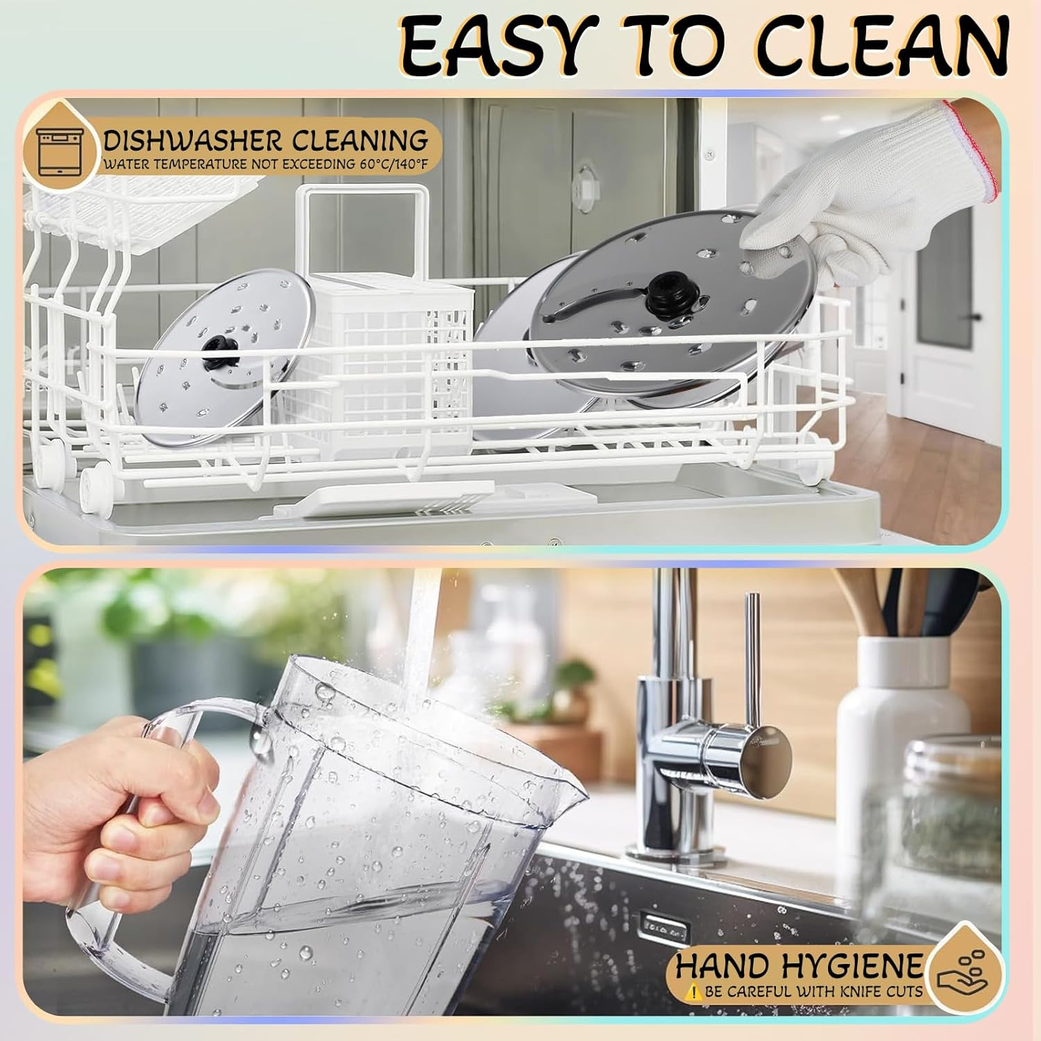 11 in 1 Food Processor Blender Combo,51Oz Juice Blender, Large Chute 14Cup Food 