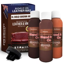 XL Leather Repair Kit Dark Brown, 6 Full Ounces for Furniture, Jacket, Sofa, Ect