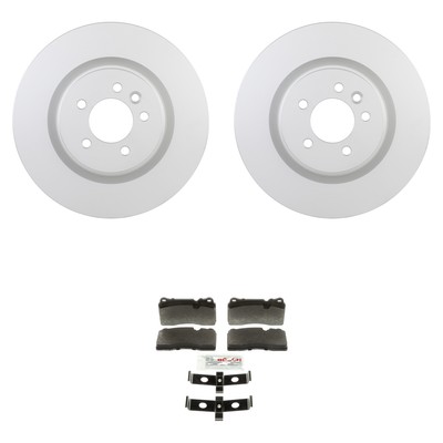 Bosch Front Quietcast Rotors BlueSemi-Met Disc Brake Pad Kit For RangeRoverSport