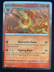 Flareon SVP167 Cosmos Holo Black Star Promo - Scarlet & Violet Promo