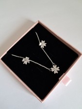 Lovely PANDORA Timeless Sparkling Lucky Clover Gift Set Sterling Silver