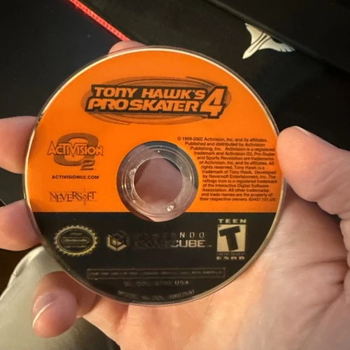 Nintendo Gamecube Tony Hawk's Pro Skater 4 Skateboarding DISC ONLY tested