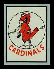 1961 Fleer Team Logo Decals Set-Break St Louis Cardinals *GMCARDS*