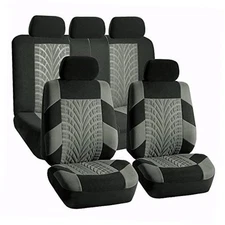  FB071GRAY115 Car Seat Cover (Travel Master Airbag and Split Bench Gray