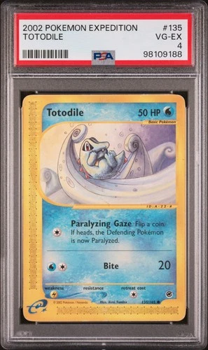 Totodile 135/165 Expedition Pokemon PSA 4