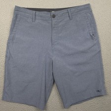 O'Neill Hybrid Board Shorts Mens 34 Blue Swim Stretch Drawstring Beach Surf