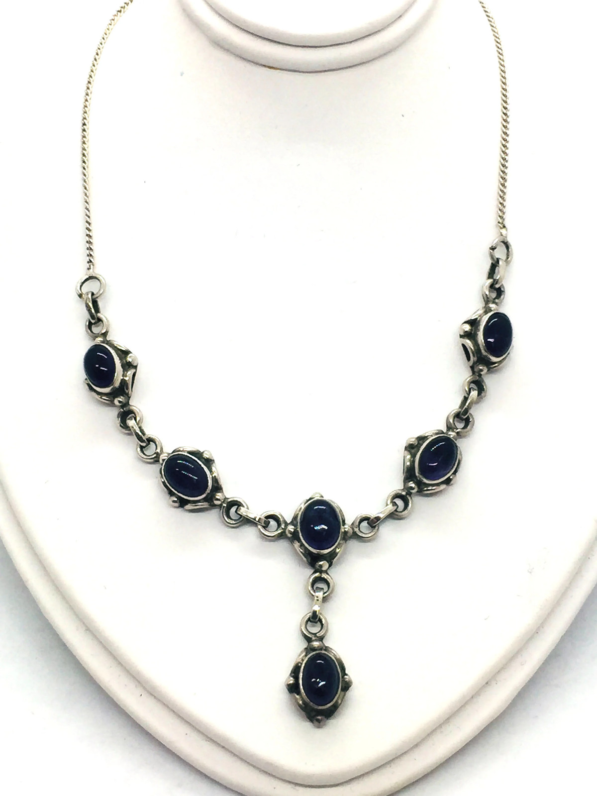 Solid 925 Sterling Silver Amethyst Necklace - image 5