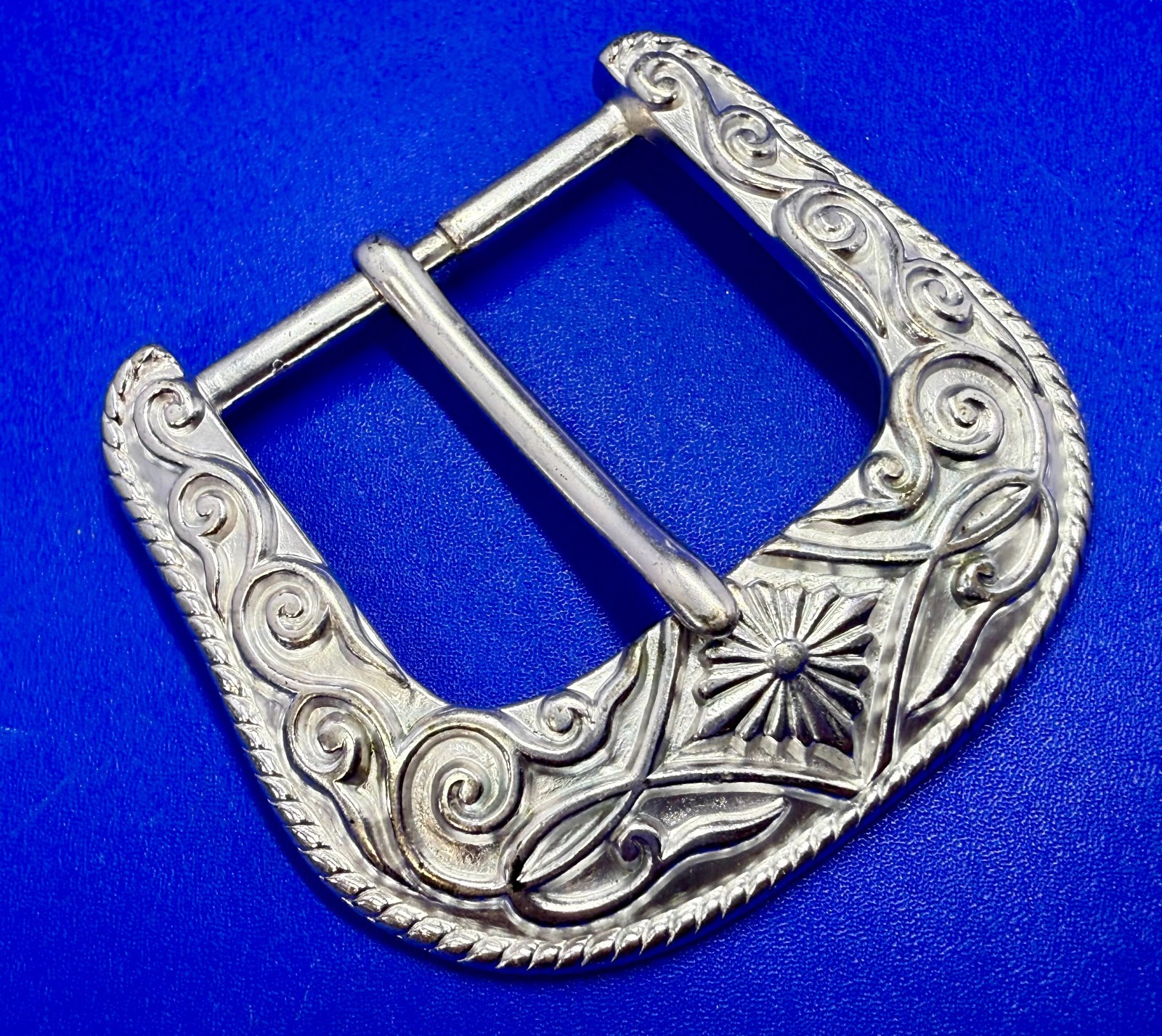 Ranger Style Vintage 1995 NOS Diamond Pattern Replacement B.A.S. Belt Buckle