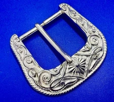 Ranger Style Vintage 1995 NOS Diamond Pattern Replacement B.A.S. Belt Buckle