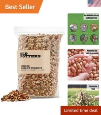 10 Lbs Non-GMO Shelled Peanuts for Birds  Squirrels - Organic Wildlife Snack