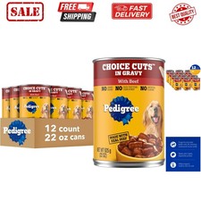 Choice Cuts In Gravy Adult Canned Soft Wet Dog Food With Beef, 22 oz. Cans 12... 23.55 per gallon