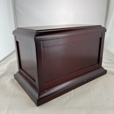 New Cherry Wood Cremation Urn Single Adult Size Minor Damage