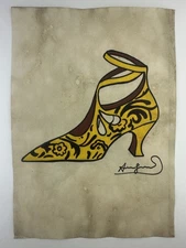 Andy Warhol COA Art Painting Original Drawing Vintage Paper Signed