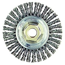 Roughneck Max Stringer Bead Wheel, 4 in dia x  3/16 W, 0.020 Stainless Wire,